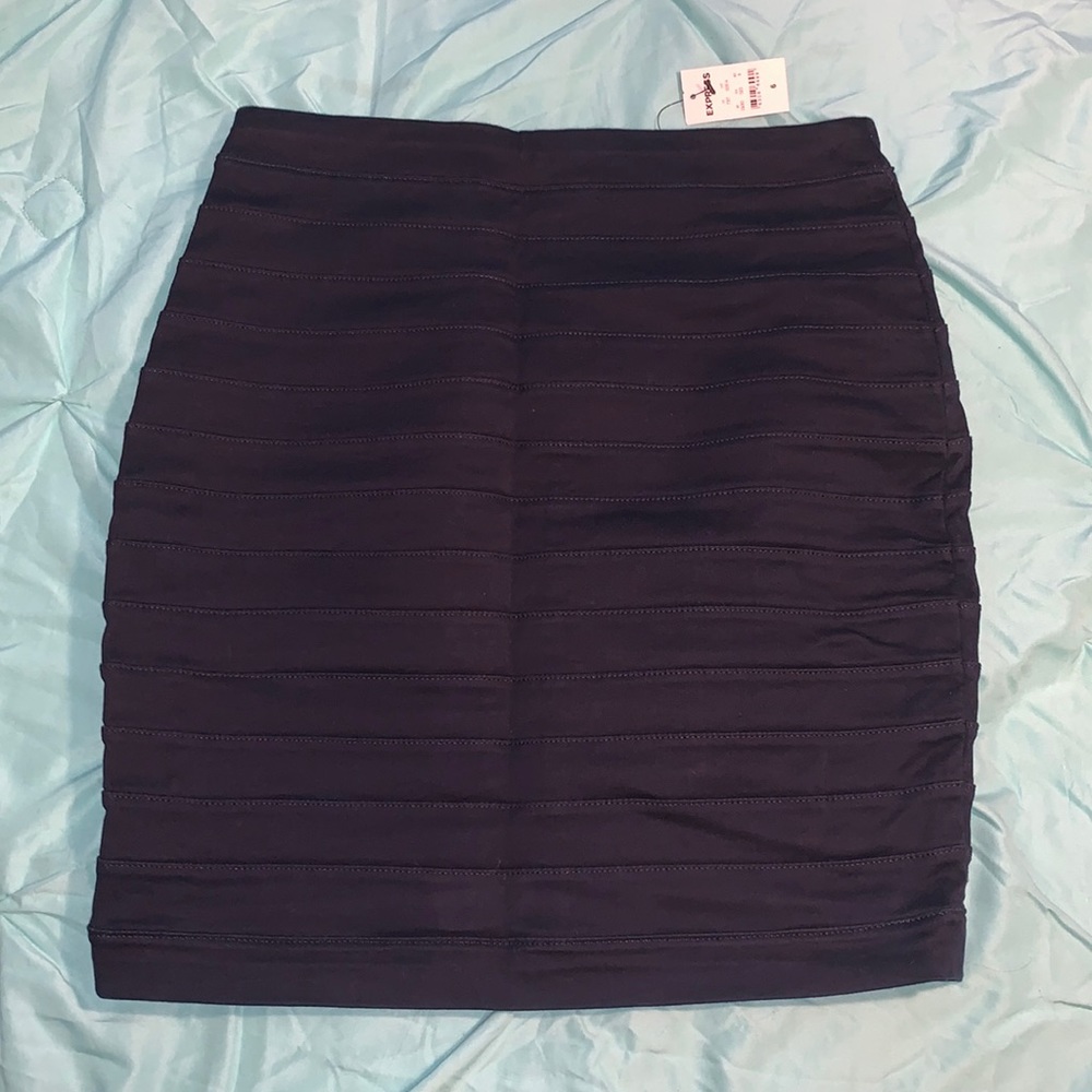 NWT 6 Denim Look Bodycon Skirt